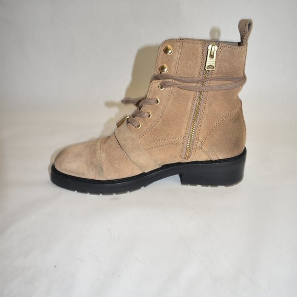 ALLSAINTS Donita Suede Combat Boot Tan Brown 38 EU 8 US - Picture 4 of 9